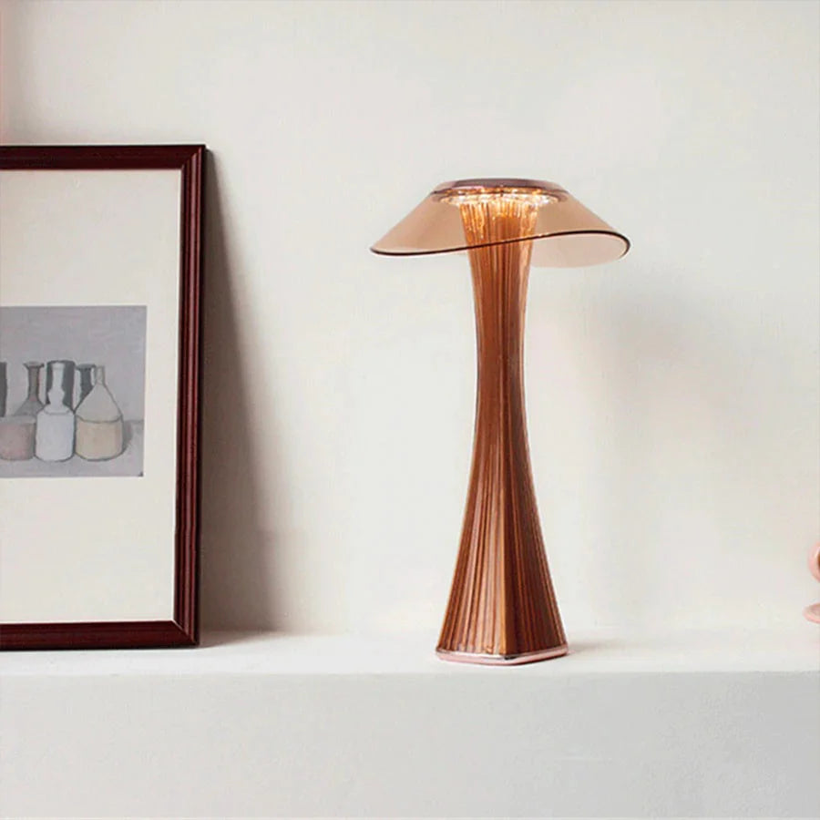 Modern copper table lamp