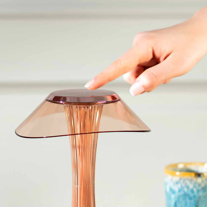 Modern copper table lamp