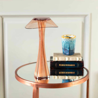 Modern copper table lamp