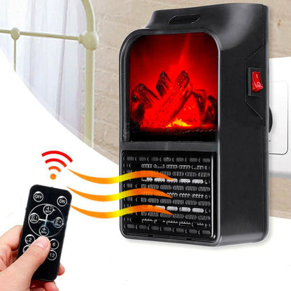 Portable electric wall heater