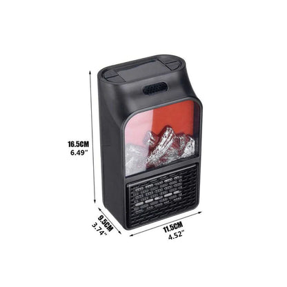 Portable electric wall heater