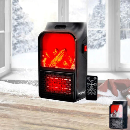 Portable electric wall heater