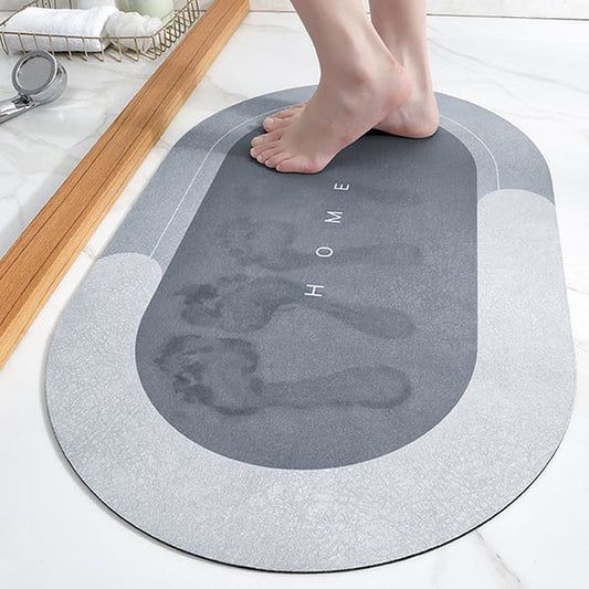 Shower mat absorbs water 