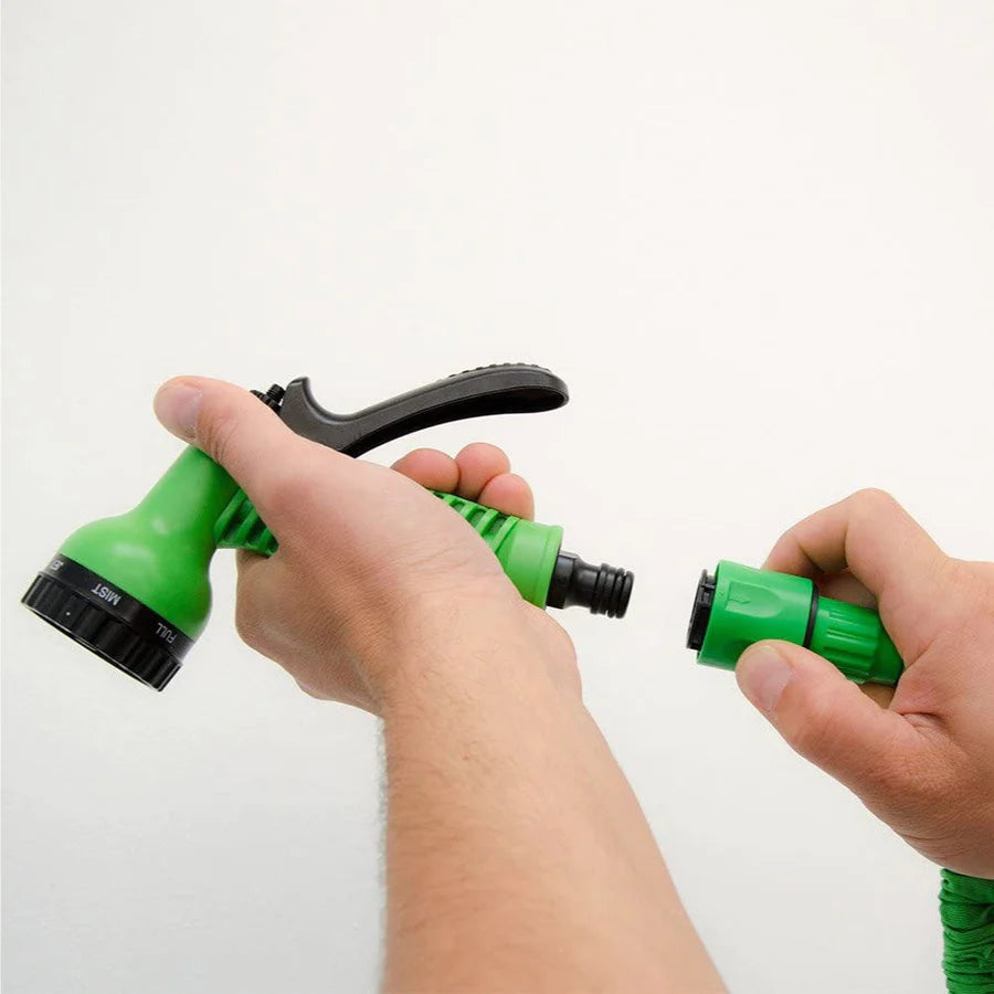 Magic stretch garden hose, extendable pump